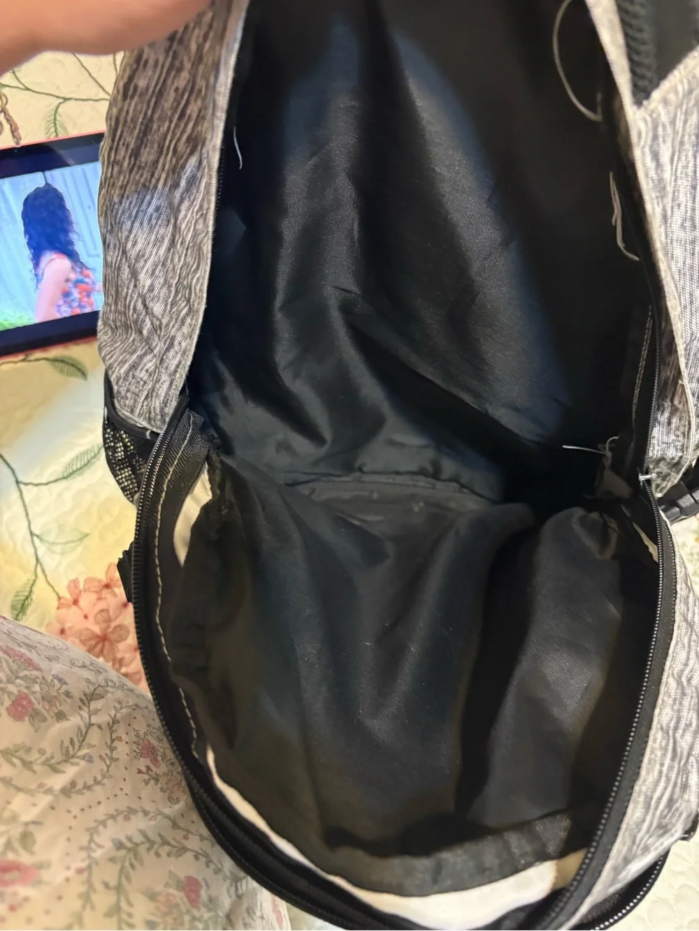 PINK Victoria's Secret Heather Gray and Black Men's Backpack